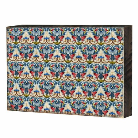 CLEAN CHOICE Patterned Rustic Wooden Block Design Graphic Art CL2966600
